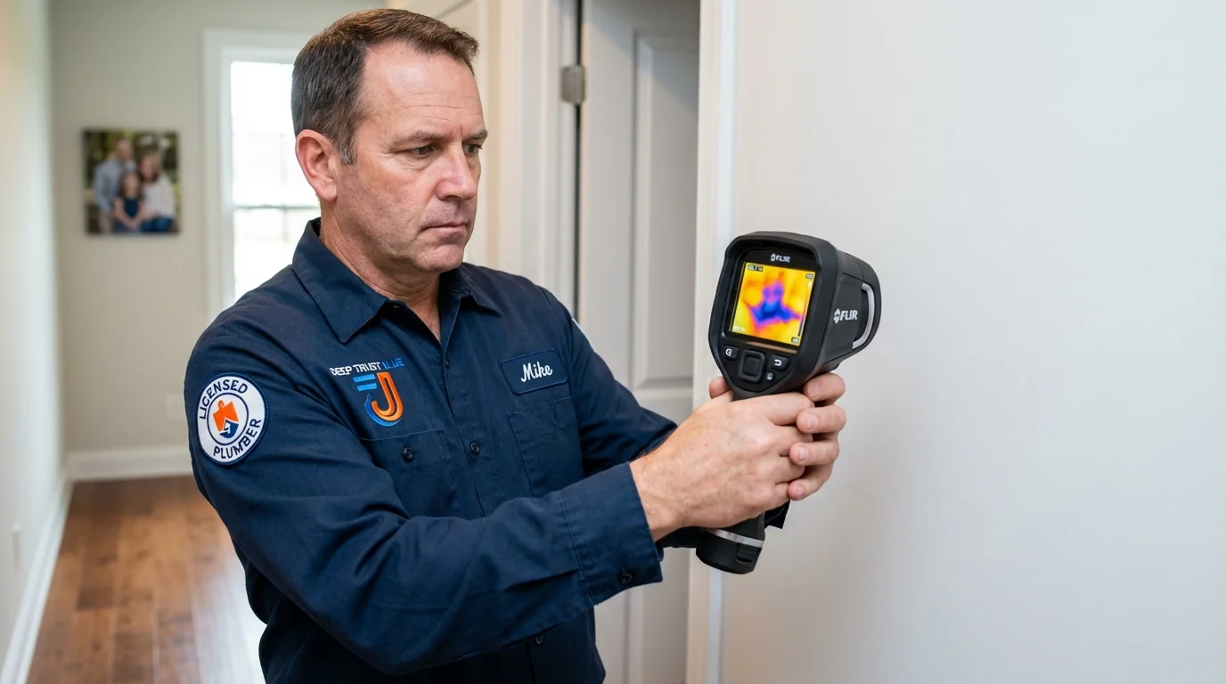 Thermal imaging leak detection by Johns Plumbing LLC in Vanceburg